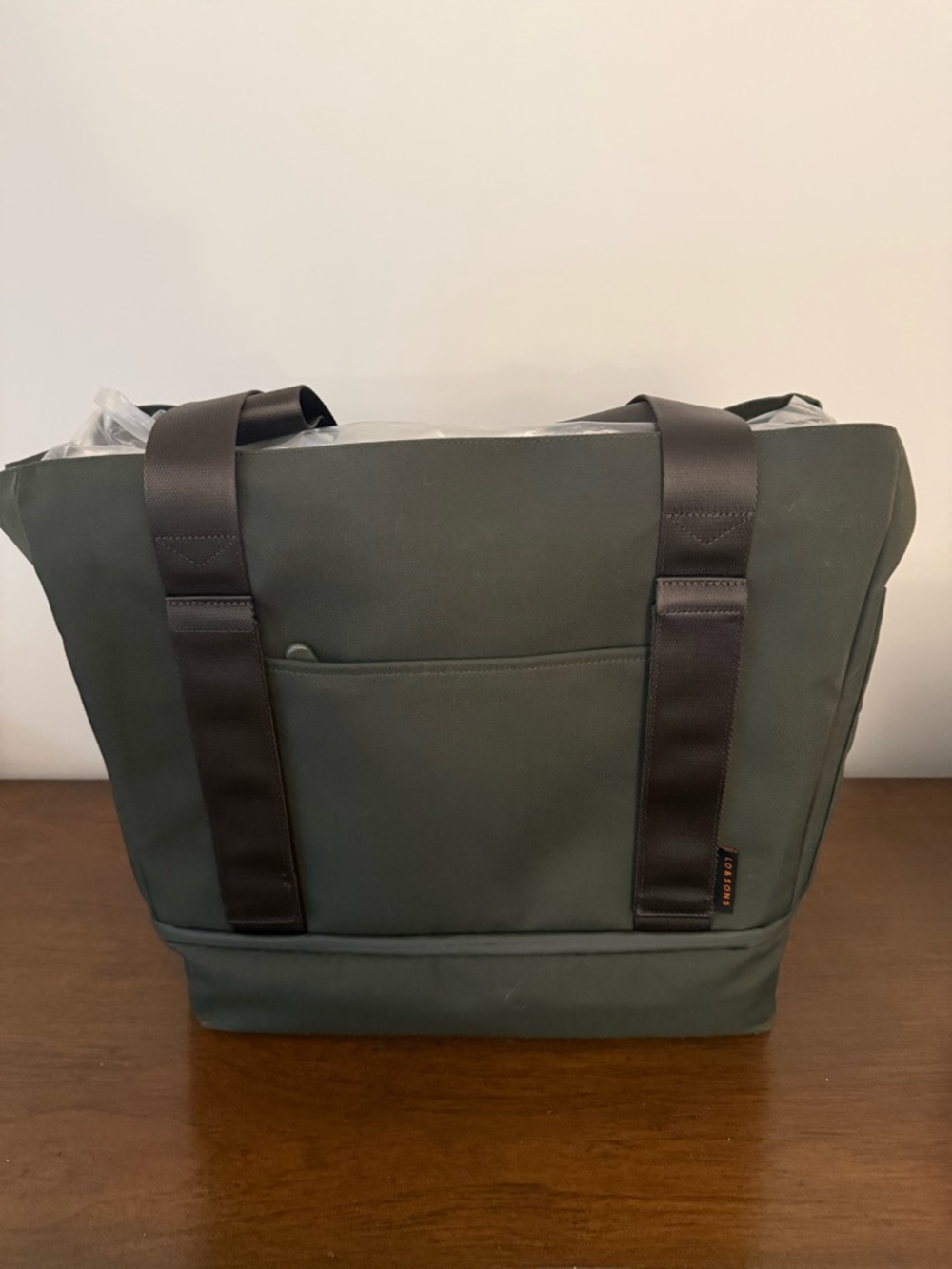 Lo & Sons Olive Green Catalina with Travel Straps and Separate Shoe Compartment - Picture 3 of 16